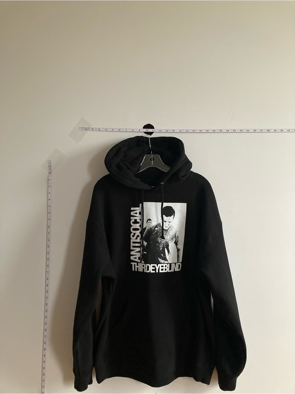 Anti Social Social Club Black Hoodie with Silver Claw Graphic - Women's Sweater - Picture 4 of 5